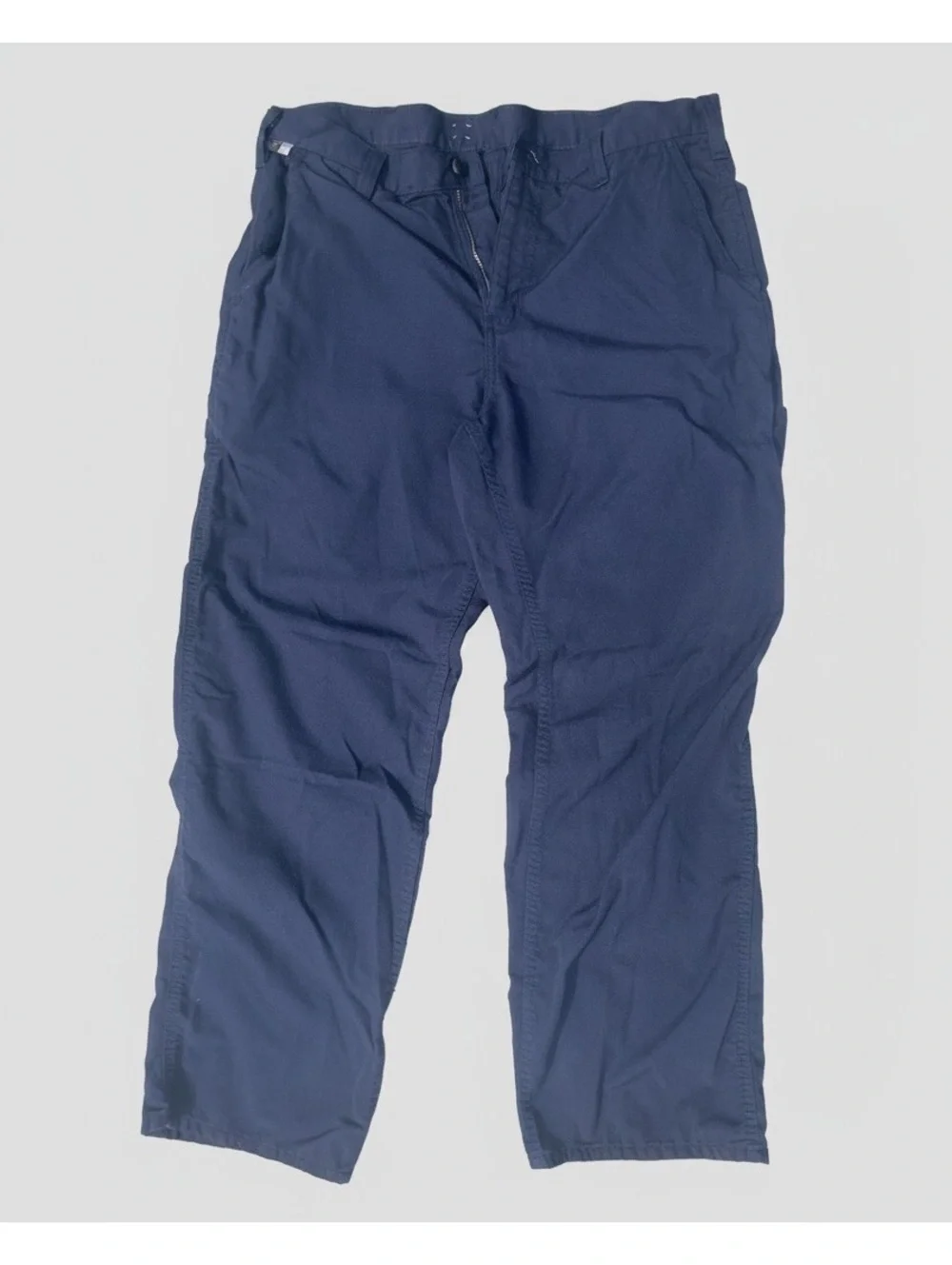 Carhartt Navy Blue Durable Work Pants with Multiple Pockets, Relaxed FR CAT2